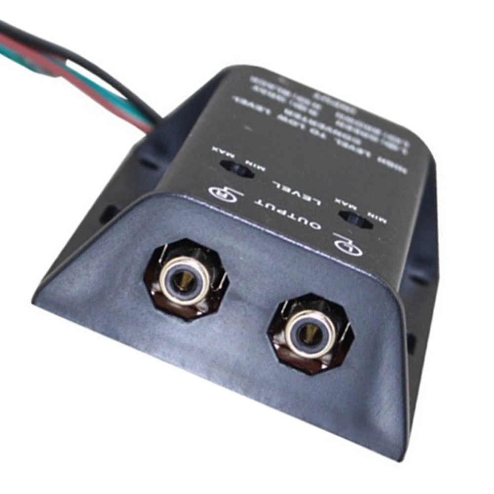 High to Low Line Adapter Nível ajustável, 2 Channel Speaker to Rca Converter