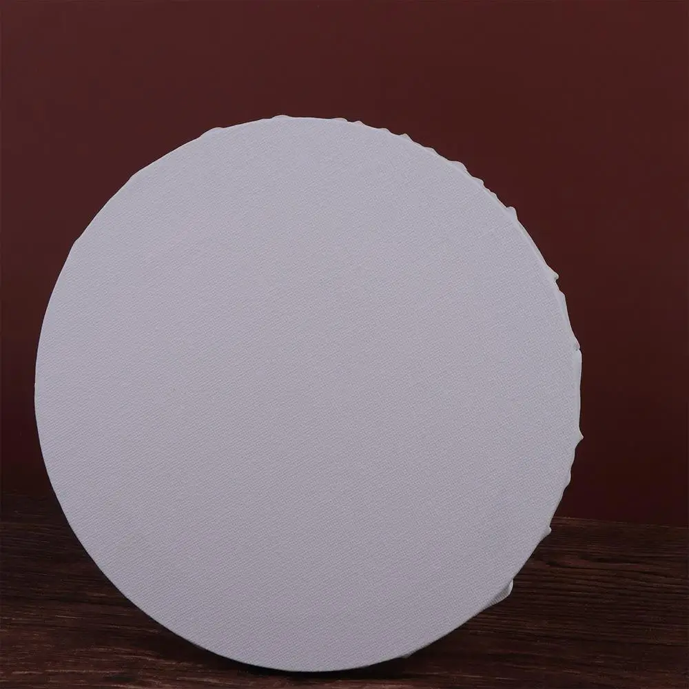 Round Multi Size Oil Paint Thicken Wooden Painter Circle Canvas Picture Frame Painting Board Drawing Board