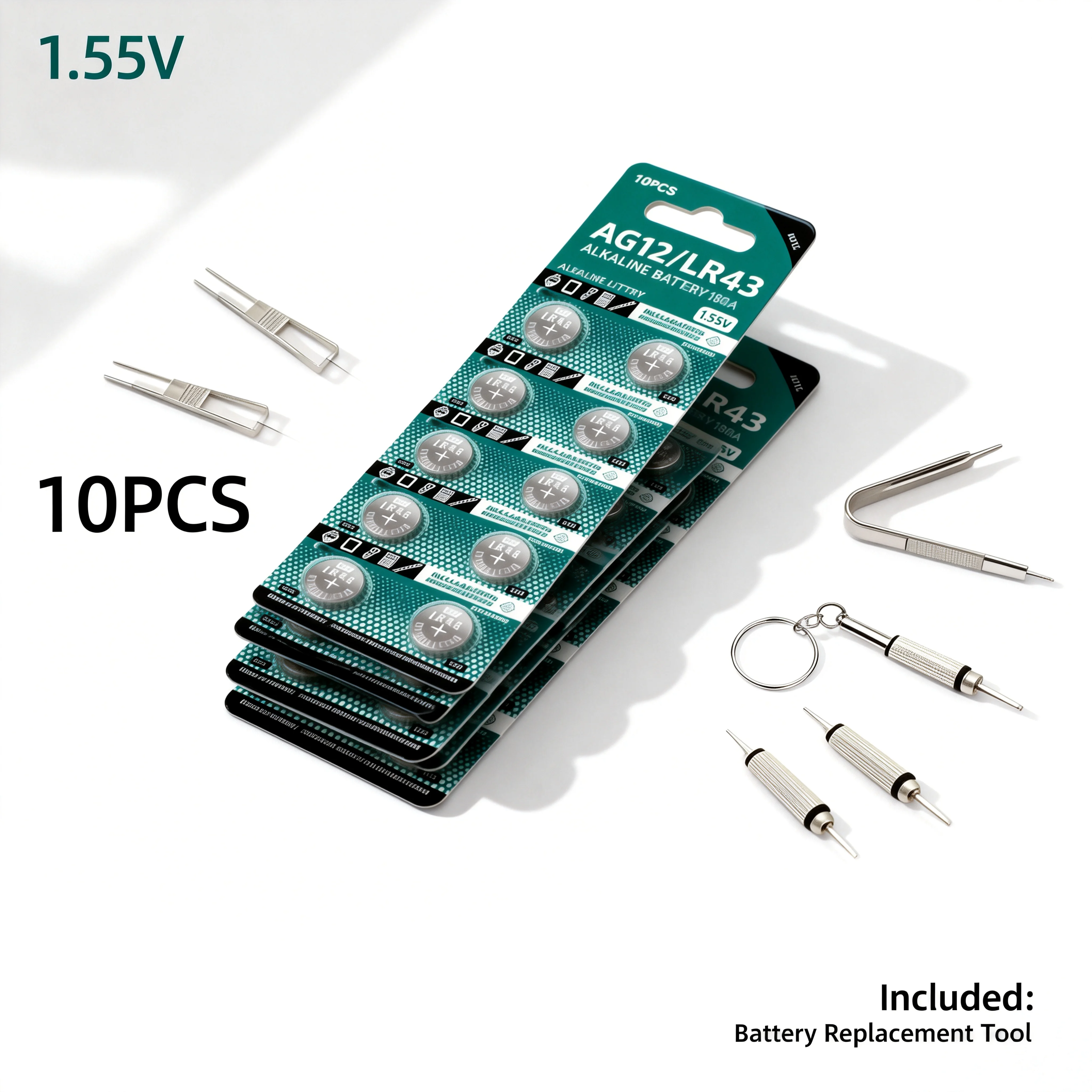 

Lithium Button Coin Cell Battery 1.55V AG12 LR43 SR43 386 LR1142 V12GA SR43W SR1142 Watch Toys Remote Control Cell for Electroni