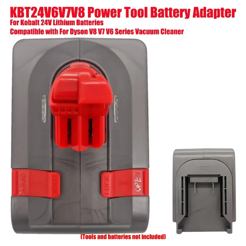 

Compatible with For Dyson V8 V7 V6 Series Vacuum Cleaner KBT24V6V7V8 Power Tool Battery Adapter For Kobalt 24V Lithium Batteries