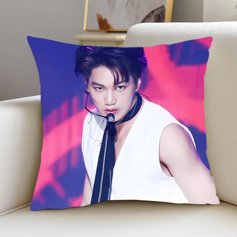 Pillow Cover Kim JongIn KAI exo room bedroomo office coffee shop car Dakimakura Throw Pillows iving room Pillowcase Home Decor