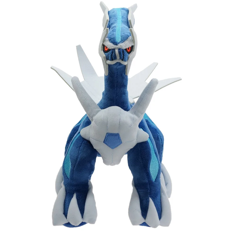 Boneka mainan mewah Anime Dialga 30cm boneka lembut imut kartun dekorasi rumah kamar tidur Plushie hadiah untuk anak-anak