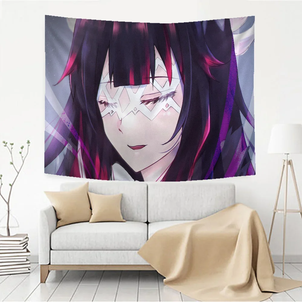 Genshin Impact Columbina Printed Large Wall Tapestry Cheap Hippie Wall Hanging Bohemian Wall Tapestries Mandala INS Home Decor