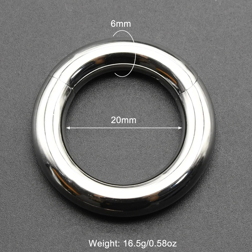 Starose Smooth Hinged Steel Segment Ring 00g Steel 7