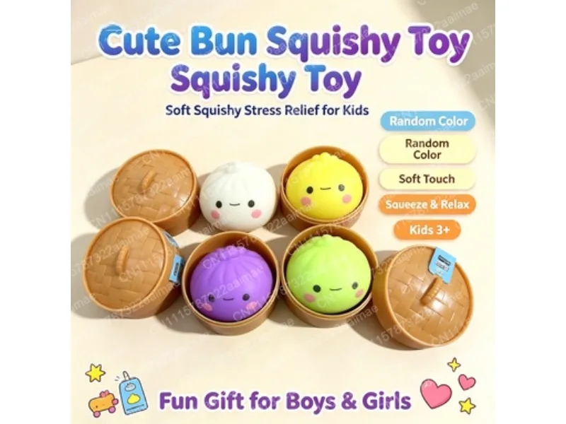 Rare Expression Dumpling Squishy Pinching Pressure Relief Ball Slow Rebound Soft Stress Reducer Desk Toy Gift