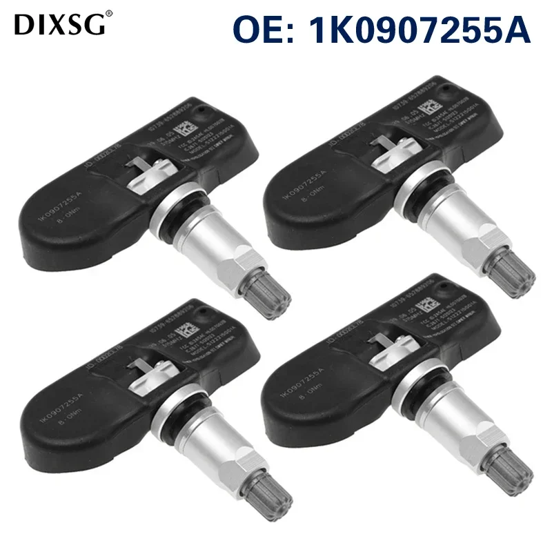 315MHz TPMS 4PCS Tire Pressure Monitor Sensor 1K0907255A For Audi A3 A4 A5 Q5 S3 for VW Beetle EOS Golf Spotwagen