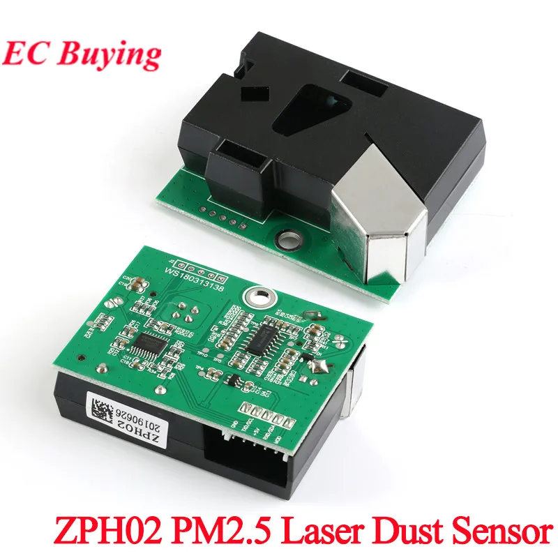 ZPH02 PM2.5 Laser Dust Sensor Module PWM/UART Digital Detecting Pollution Air Pollution Dust for Household Purifiers VOC