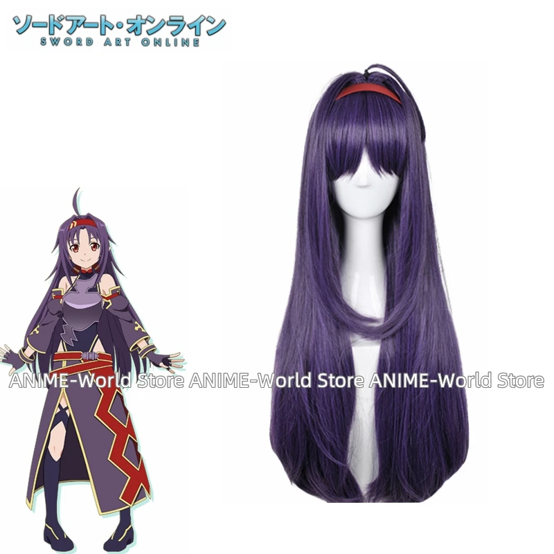 Disfraz de Cosplay de Anime Konno Yuuki, ropa de carnaval, Halloween, Navidad, tamaño personalizado, peluca de cualquier tamaño, zapatos DJSY