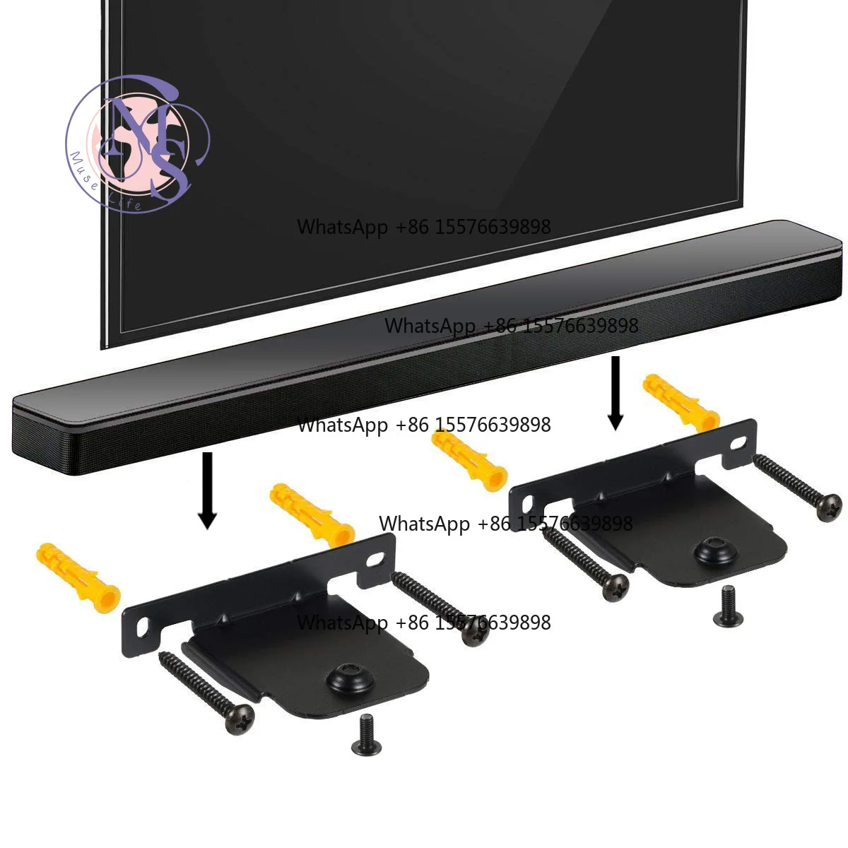 Wall Mount Bracket for LG Soundbar SH4 SJ4R SJ4Y SJ4 SJ2 SK4D SJ5B SH8 SJ8S SH5