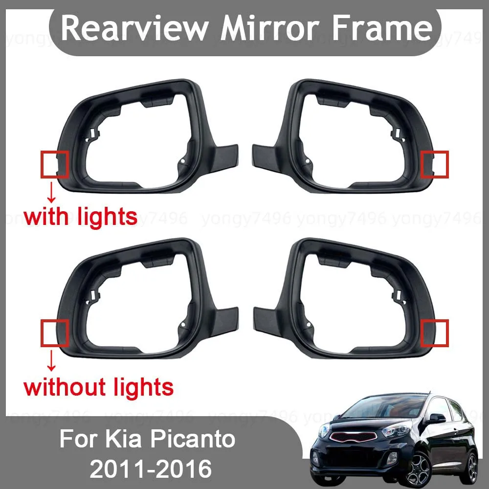 

Cars Accessories Rearview Mirror Frame For Kia Picanto 2011-2016 Car Rearview Accessories Car Upgrade Styling Modify A Car