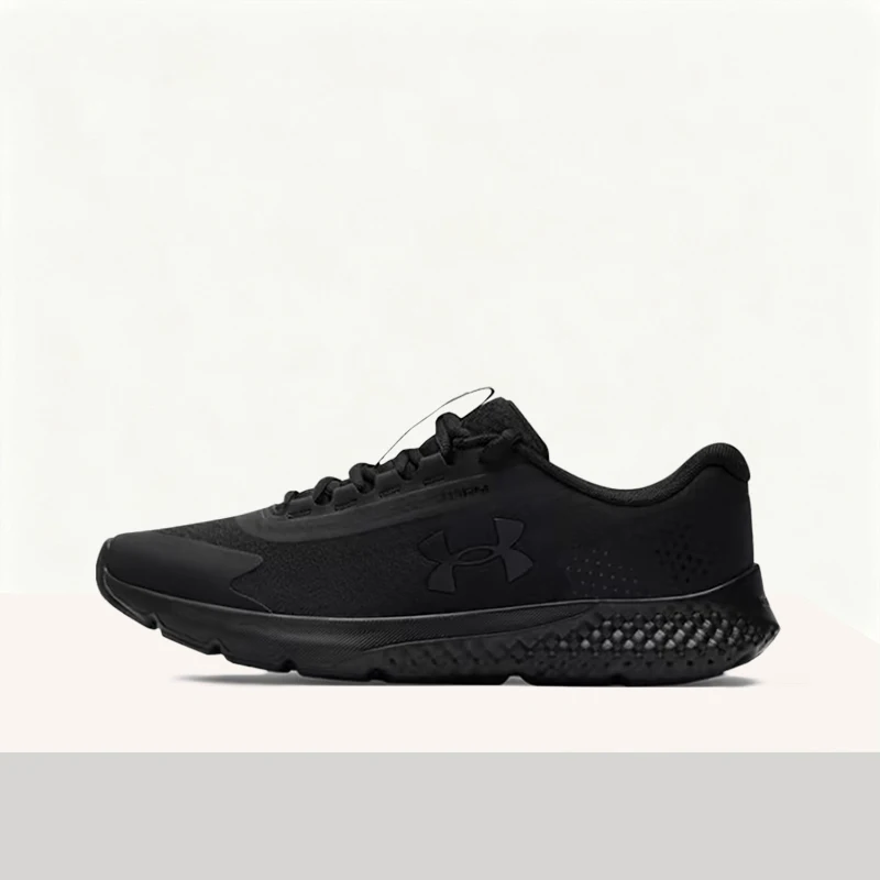 Under Armour Charged Rogue 3 Black Minimalist Stylish Breathable Soft Low-Top Lace-Up Casual Running Women Shoe 6003889-001