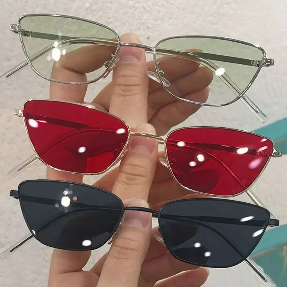

Fashion Vintage Metal Framed Sunglasses Classic Metal Square Metal Frame Sunglasses Solid Color Retro Fashion Shades Outdoor