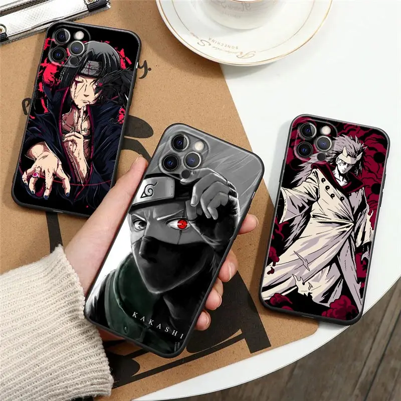 

Anime Hatake-Kakashis-Madaras Phone Case For Apple iPhone 16e 16 15 14 13 12 11 Pro Max XR XS 7 8 Plus Back Cover Silicone Cases