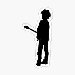 Robert 'Cure' Smith Sticker for Laptop Decor Bedroom Car Cute Cartoon Art Fashionable Public Suitcase