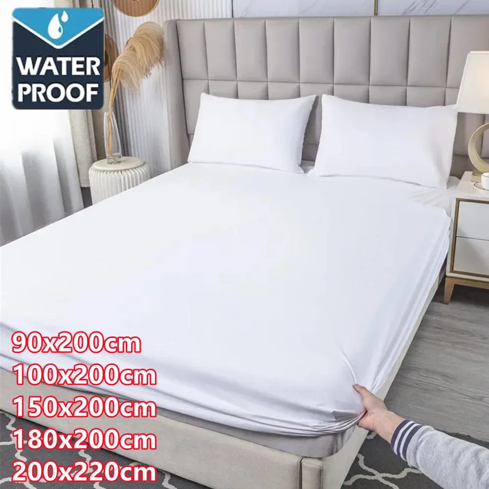 

Waterproof Mattress Covers Protector Adjustable Bed Fitted Sheets WithElastic Band Single Double King Size150/180x200/dust Cover