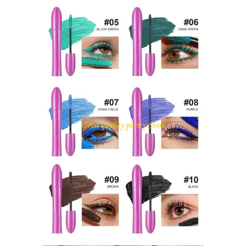 M4ya colorato colorato mascara sfumato e impermeabile volumizzante e arricciatura per amante del trucco e professionisti