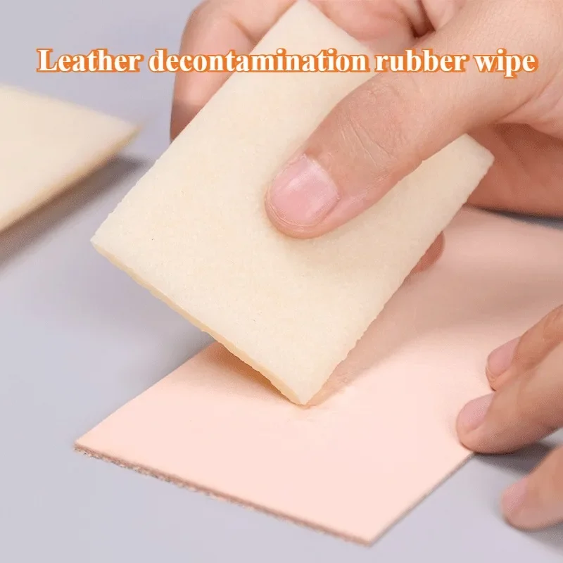 Natural Raw Glue Leather Decontamination Rubber Wipe DIY Leather Surface Glue Removal Cleaning Wipe Leathercraft Accessories