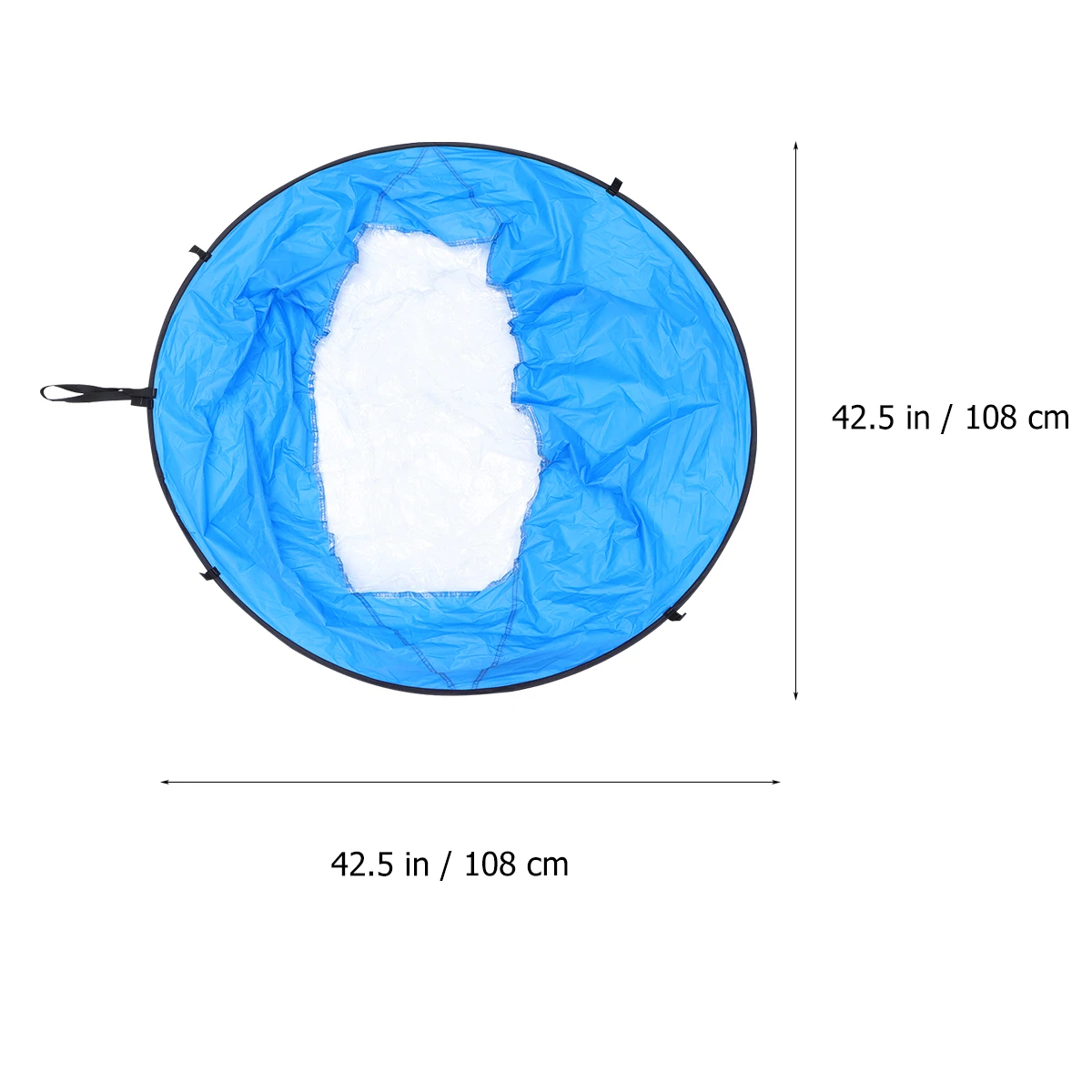 

42 inches Wind Sail Kayak Canoe Paddle Accessories Board Kayak Downwind Popup Kayak Sail Accessory Easy Setup & Quickly (Blue)