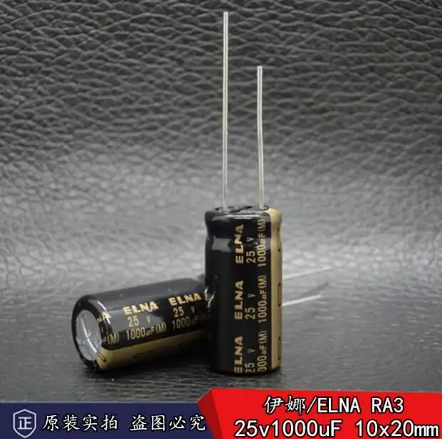 

30pcs/lot Original Japanese ELNA RA3 25v 1000uF imported audio electrolytic capacitor 10*20mm free shipping