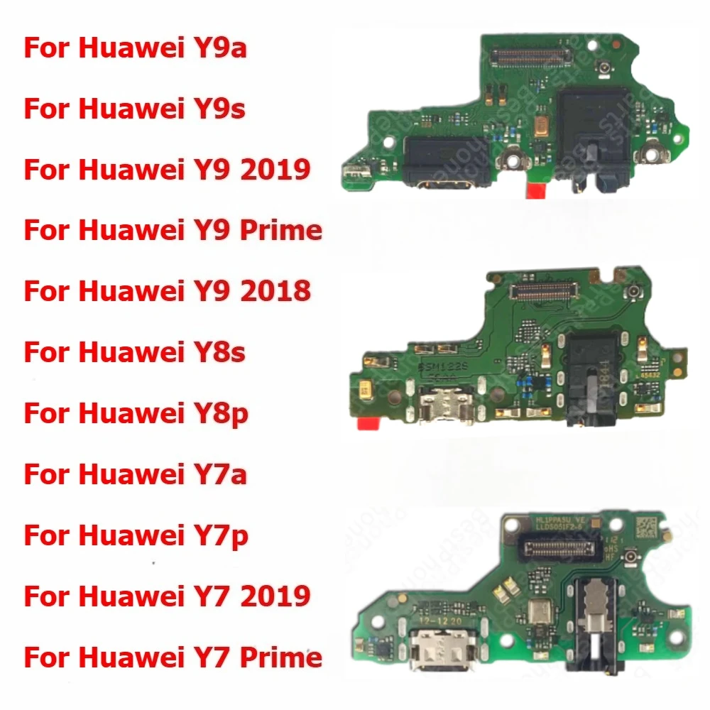 

Зарядная плата для Huawei Y9s Y9a Y9 2018 Y8s Y8p Y7a Y7p Y7 Prime 2019, порт зарядки, USB-разъем, пластина, печатная плата, док-станция, детали для телефона