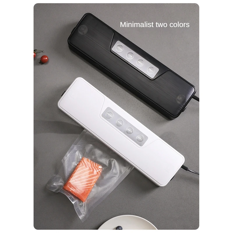 Mini Electric Vacuum Food Sealer Dry&Wet Vacuum Sealer Machine Professional Home Food Vacuum Sealer Packaging Reusable US Plug-B