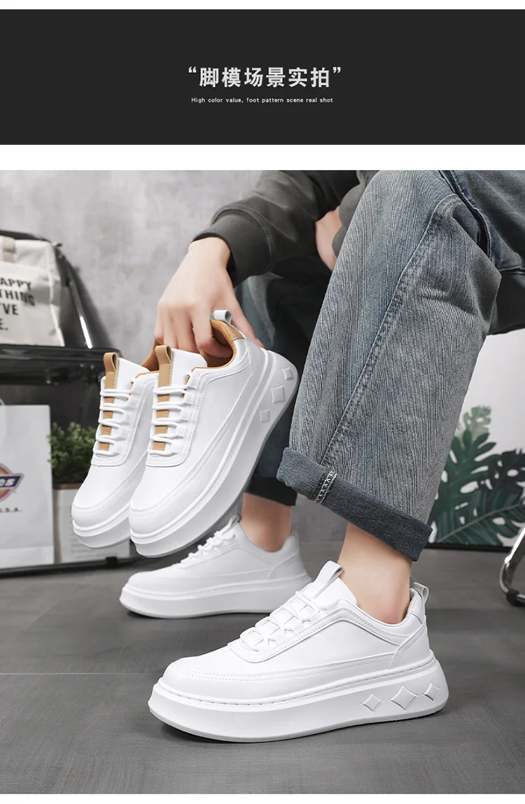 Lässige Sneaker 2026: Vielseitige Low-Top Herren-Sneaker, Bequeme und Trendige Outdoor-Laufschuhe mit Dicker Sohle – Detail 11