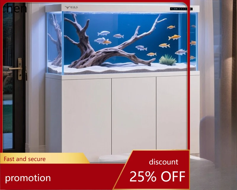 ZML Medium and Large Living Room Home Screen Ultra White Glass Bottom Filter Floating Light Series