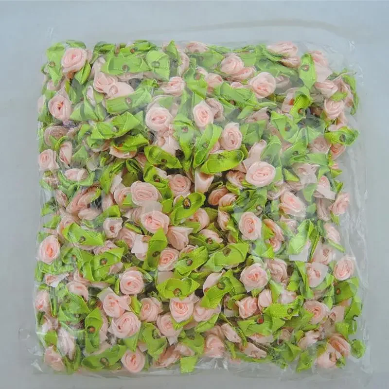 100 Stück Mini-Rosen Künstliche Blumenköpfe 2cm Knospen Stoffblumen Hochzeitsdekoration Bastelbedarf Schleifenknoten Geschenkdekoration – Detail 4