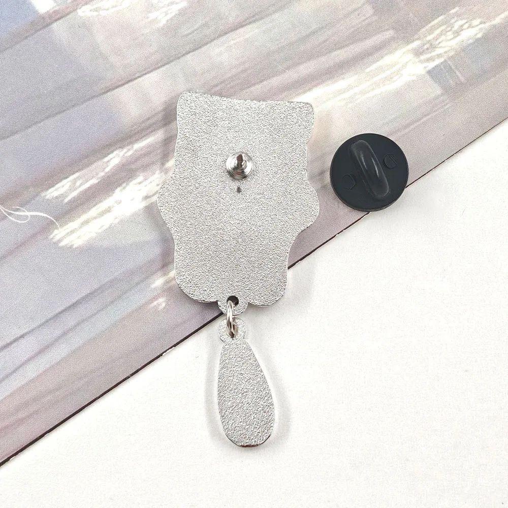 Niedliche Rote Panda-Emaille-Pins mit baumelndem Schwanz, lustige Tier-Broschen, Kawaii-Metall-Abzeichen, Rucksack-Anstecknadel, Schmuckgeschenk – Detail 6