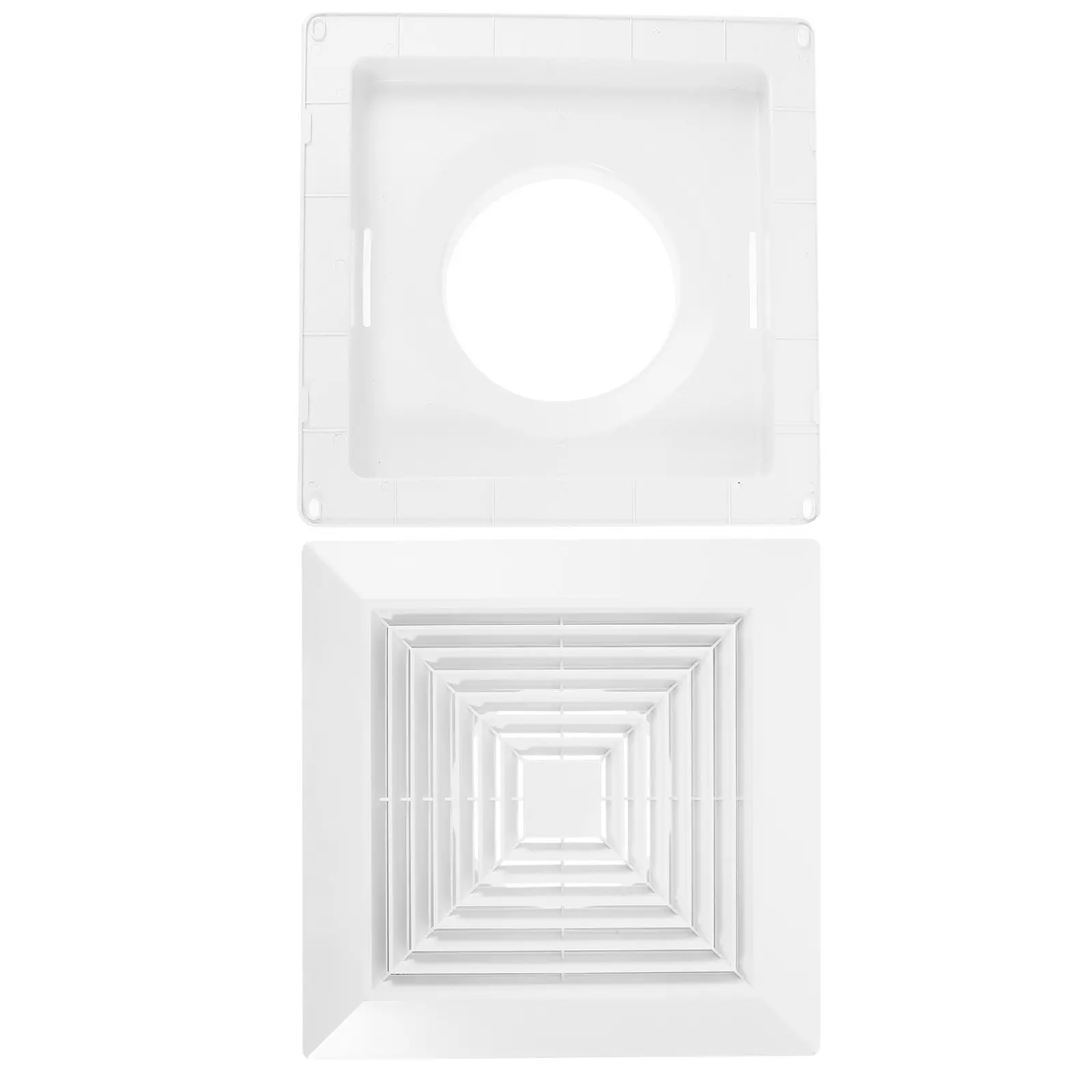 

12x12 Inch Square Ceiling Diffuser with Spring Buckle Panel for Bathroom Kitchen Exhaust Fan Cover Replacement Ventilation