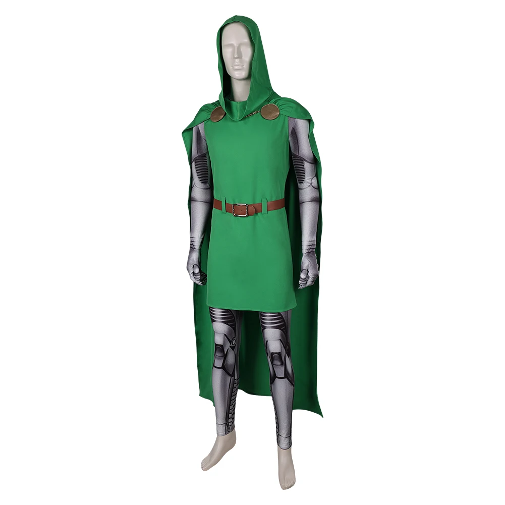 Doctor Cos Doom Cosplay Costume pour homme, Everak vert imbibé, Movie Cove, quatre tenues, déguisement d'Halloween, carnaval imbibé, 2024