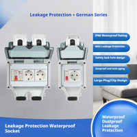 surface-mounted distribution box with leakage protection circuit breaker waterproof socket 16A European standard German socket