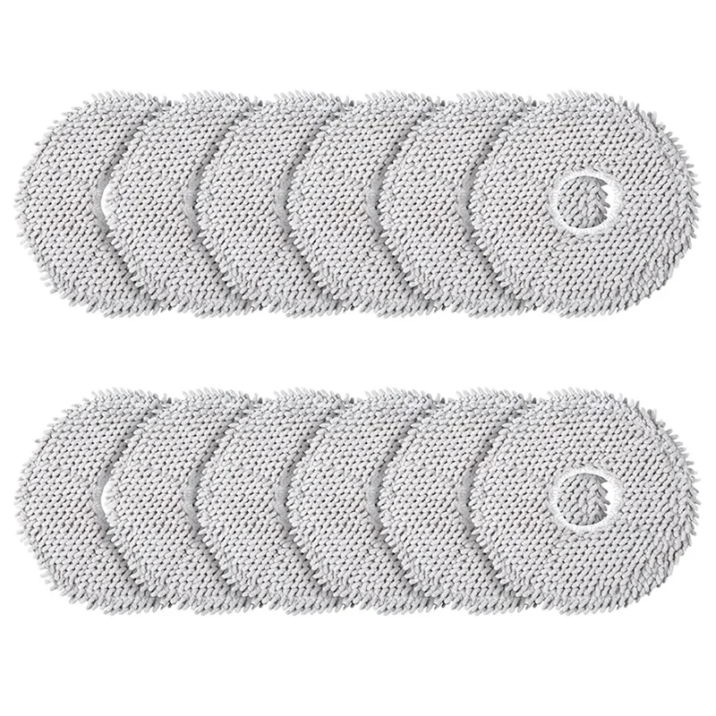 Robot Aspirador Toalhetes, Microfibra Wet Mop Pads Acessórios, X10 +, L10S Ultra, Pack de 12