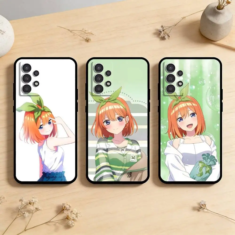 AAA Energetic N-Nakano Yotsuba Animation Phone Case For Samsung Galaxy A73,A72,A71,A70,A53,A52,A51,Others Soft Black Cover
