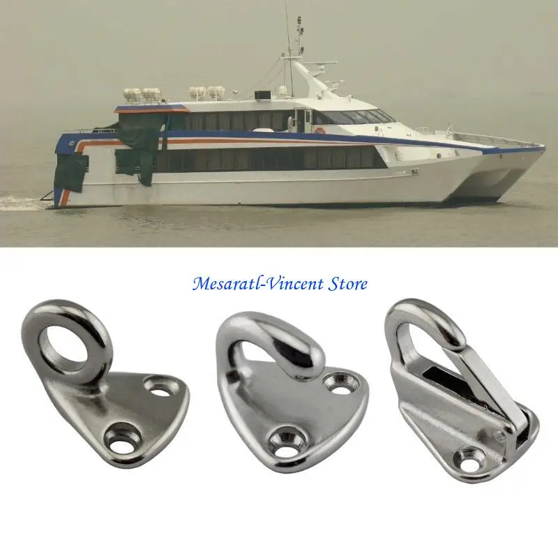 A70F Upgraded Hook Marine Grade 316 Stainless Steel Spring Hook Boat Ship Hardware Quick Fixing 5-piece/set