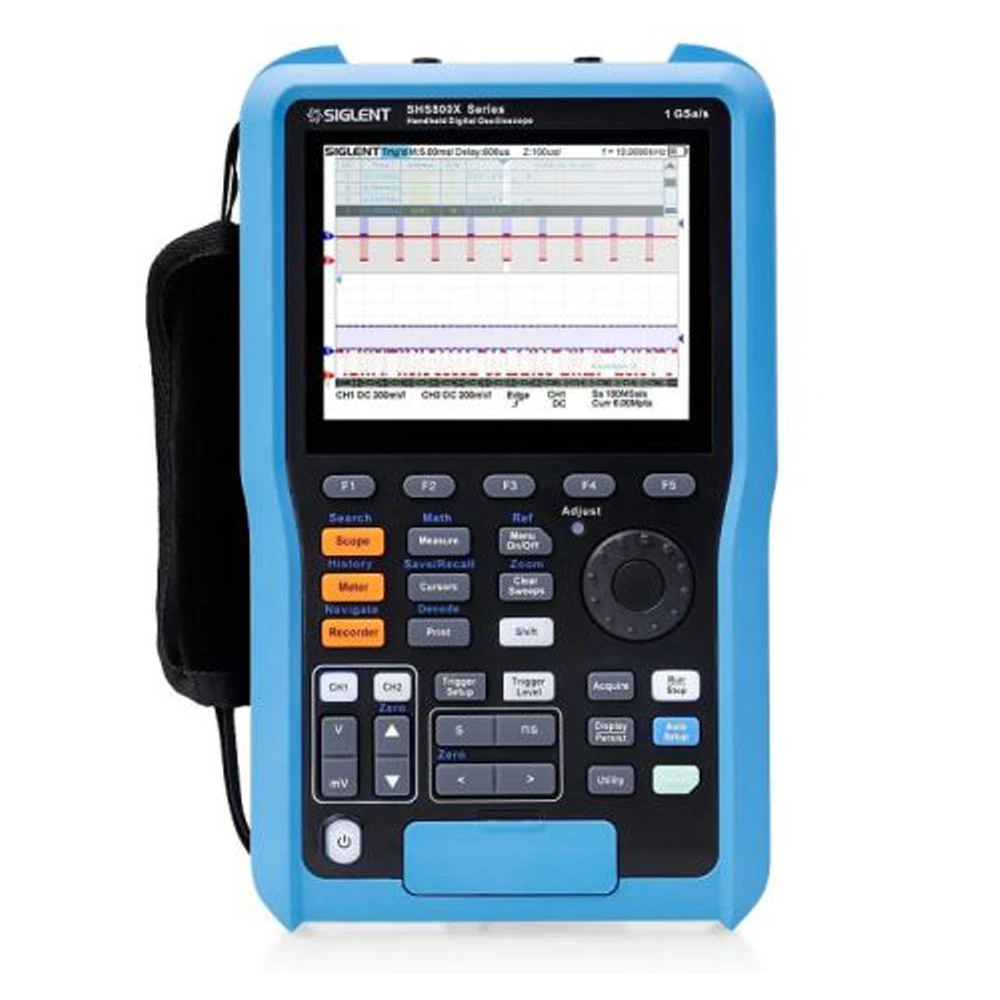 New Siglent SHS820X Digital Handheld Oscilloscope 200MHz 500MSa/s 2 Channels with Multimeter Channel