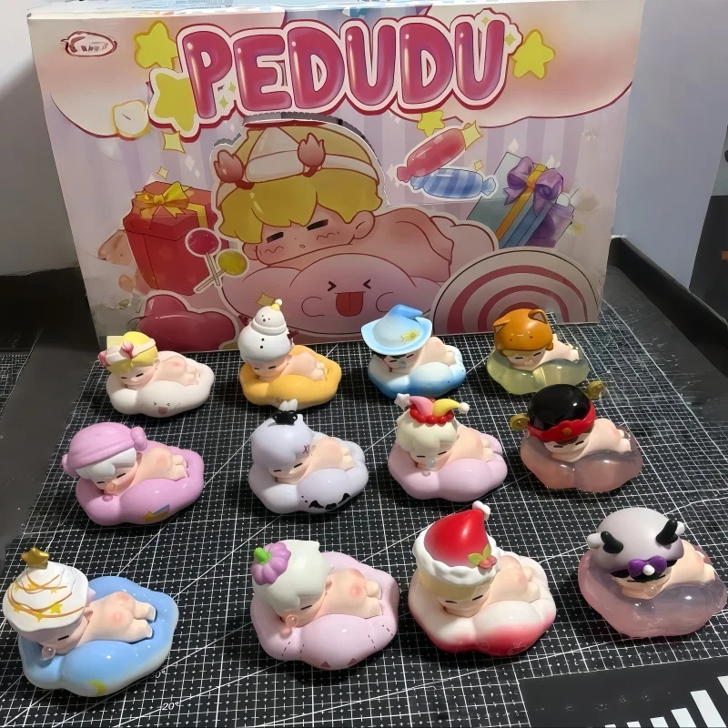 

Коллекционная фигурка Pedudu Fourth Generation Colorful World Series: милый облачный пудинг, декоративное украшение для рабочего стола, подарок-сюрприз
