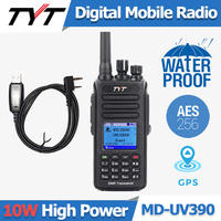 TYT New MD-UV390 10W IP67Waterproof  UHF VHF Dual Band 3000CH DMR Encryption GPS handheld radio Digital Mobile Radio