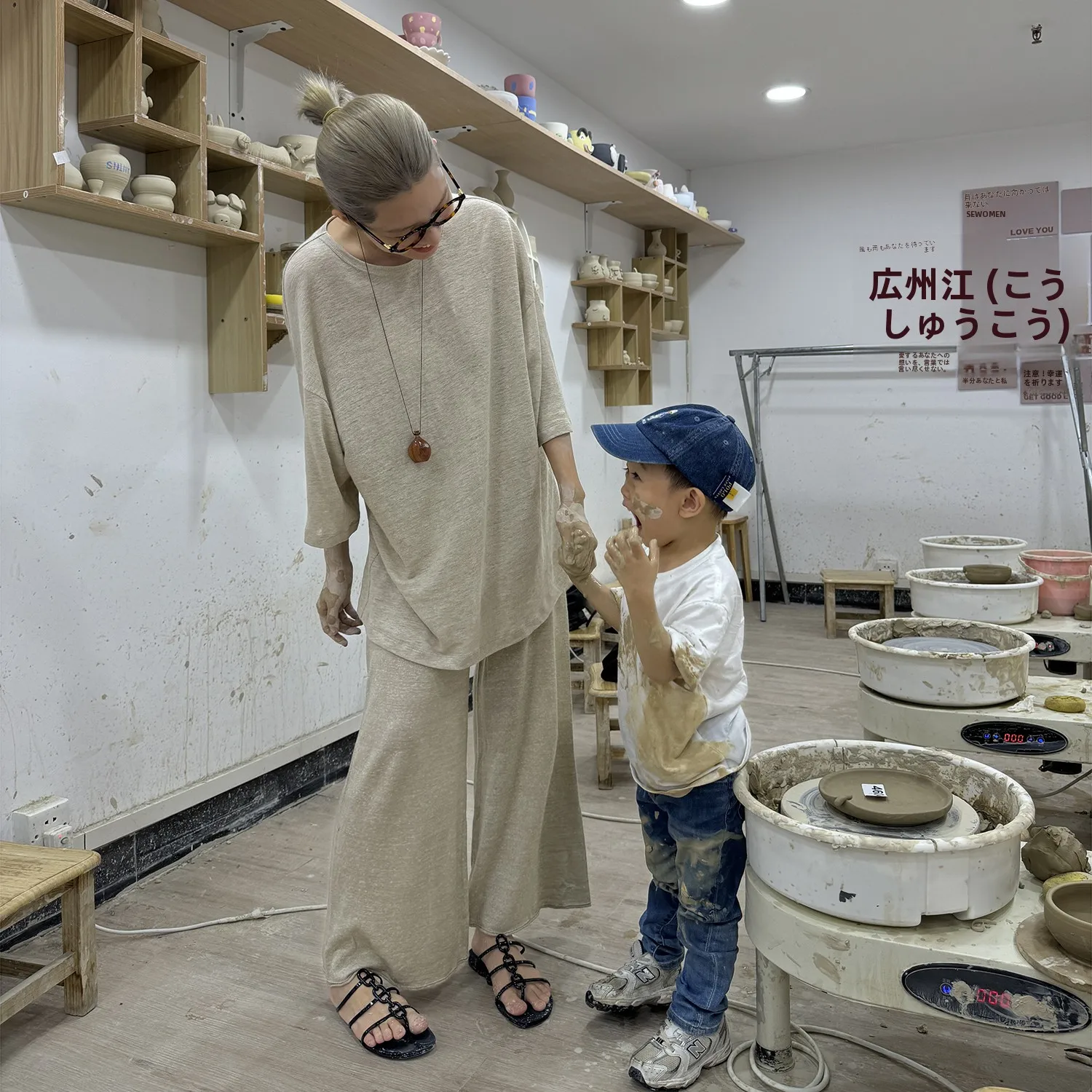 

Льняная футболка TheSoong Summer Cool из 100% чистого льна, дышащая, средней длины, с круглым вырезом, женская, свободного кроя, стандартной толщины, с рукавом до локтя.