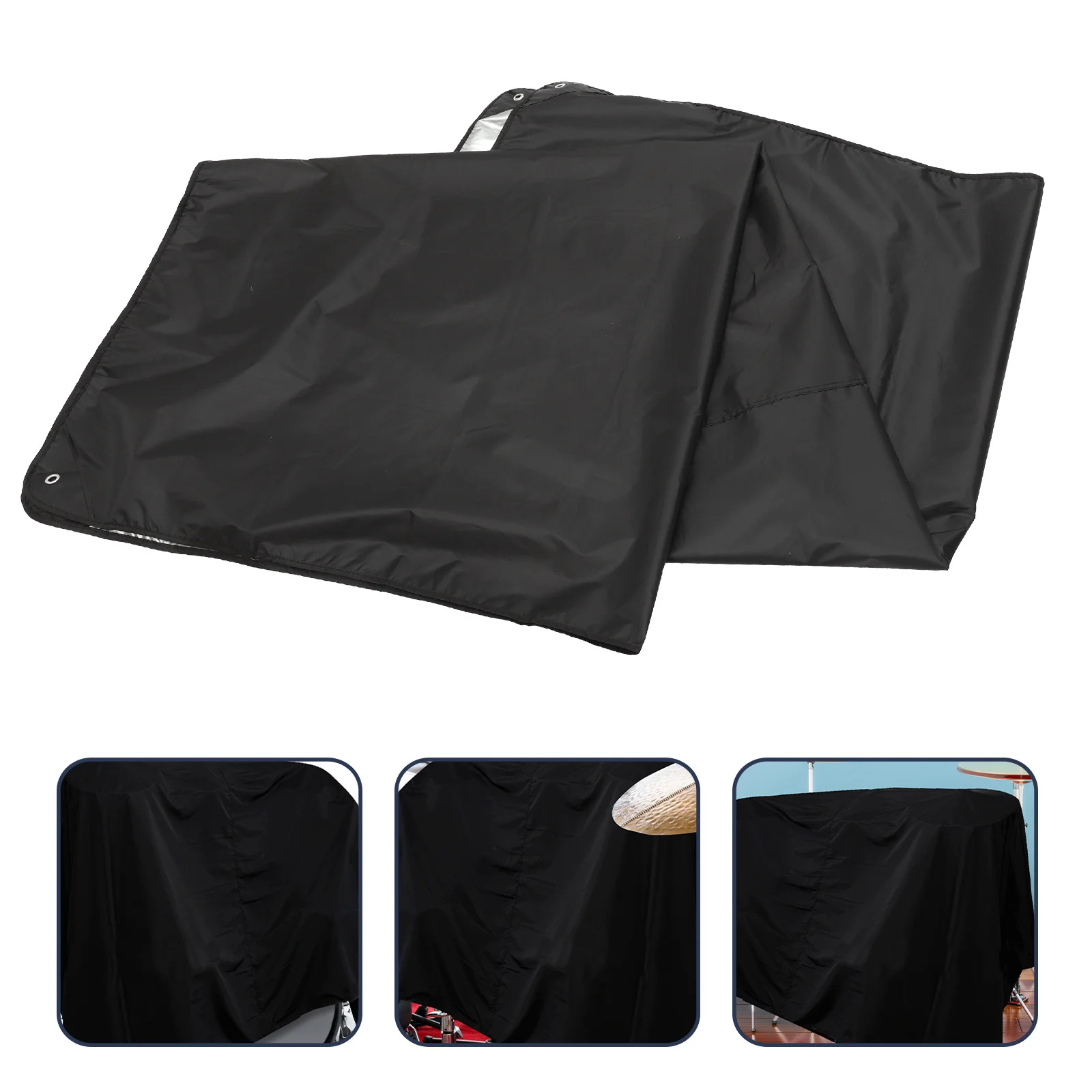 

Drum Set Cover Polyester Thickened Dustproof Waterproof Protective Cover For Drums Outdoor Indoor Use With Storage Bag