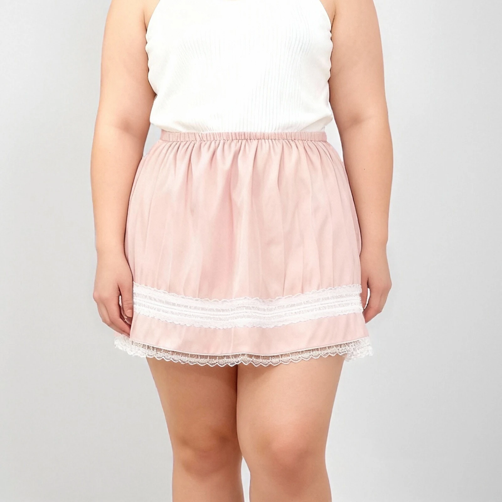 

2026, новые женские сексуальные большие юбки XXXL с кружевной отделкой, женские летние модные повседневные мини-юбки с эластичной резинкой на талии