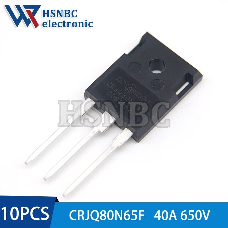 10 قطعة/الوحدة CRJQ80N65F 80N65 TO-247 40A 650V N-قناة الطاقة MOSFET الترانزستور 100% جديد الأصلي
