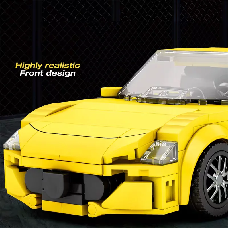 MOC City Technical Racing Car Building Blocks Kit modello di super veicoli educativi STEM fai-da-te per bambini Regali di Natale di compleanno