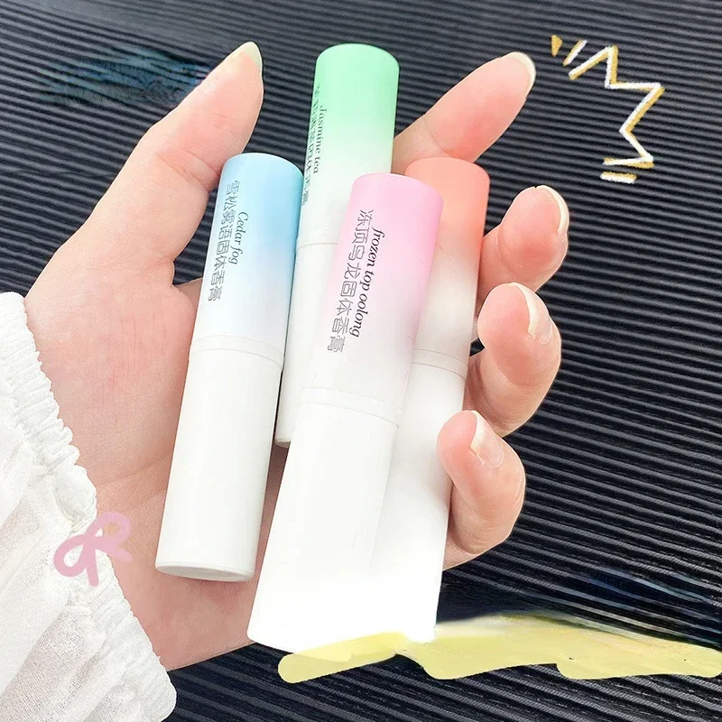 Portable Solid Balm Pen Fragrances for Women Men Solid Perfume Lasting Fresh Light Fragrance Stay Long Solid Stick Body Perfumes