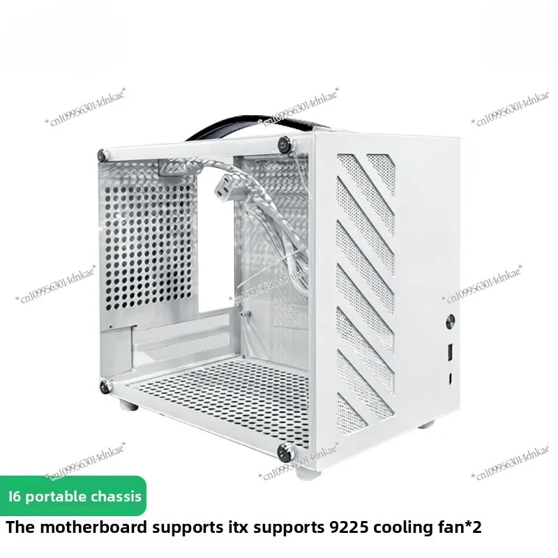 

I6 White I7 Black I8 Portable Portable ITX Chassis Mini Desktop Computer Main Case Small Steel Cannon