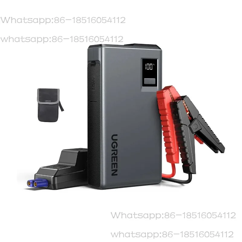 

UGREEN Jump Starter Power Pack 1000A Усилитель автомобильного аккумулятора, 12000 мАч Автомобильный стартер Power Bank с цифровым экраном