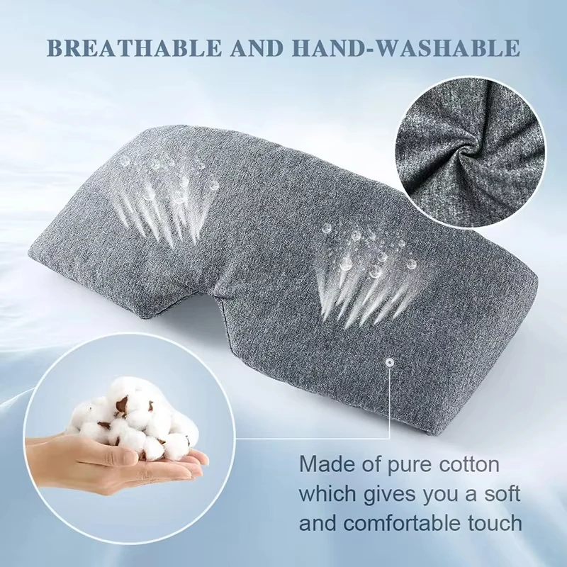 100% Cotton Sleep Mask Soft Br - đánh giá và giá Travel Accessories Eye Mask