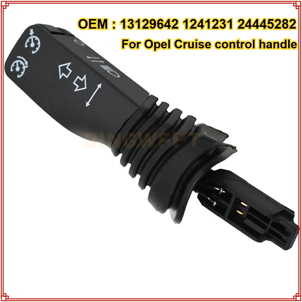 Interruptor de control de crucero de alta calidad 13129642 para Astra H Zafira B SRI VXR DESIGN SXI para Opel, manija de control de crucero 1241231 24445282