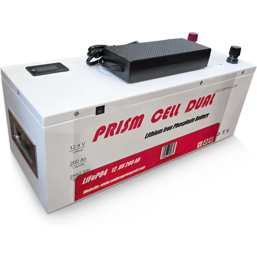12V 200Ah LiFePO4 Battery, 100A BMS 2560Wh Energy, Rechargeable Deep Cycle 12V Lithium Battery Offers 5000+ Cycles