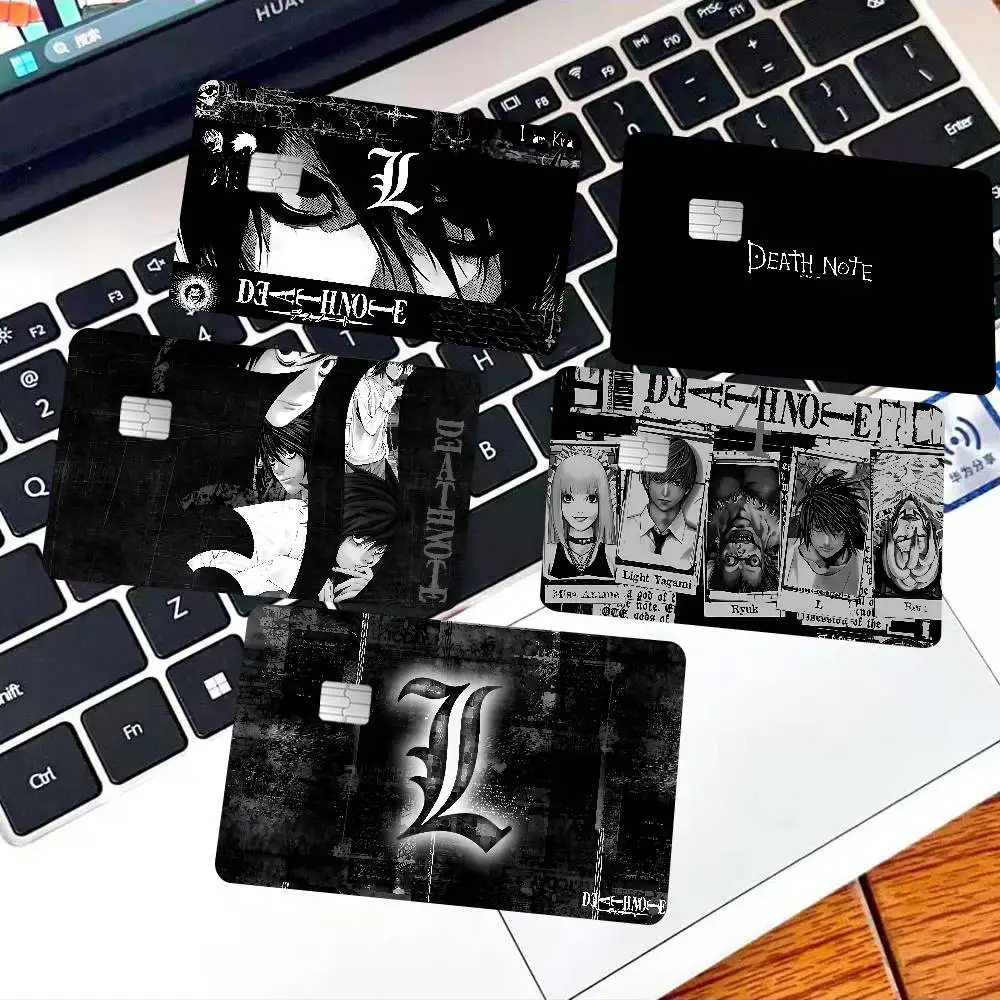 D-Death Note Diy Credit Debit Card Sticker Party Sticker Decoration Waterproof Small Chip Card Skin Sticker
